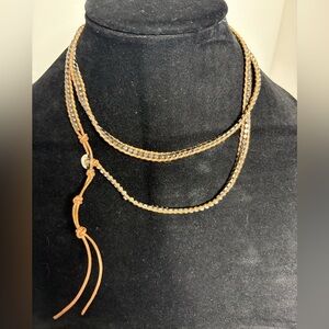 Two Victoria Emerson Wrap Necklaces/Bracelets 37”